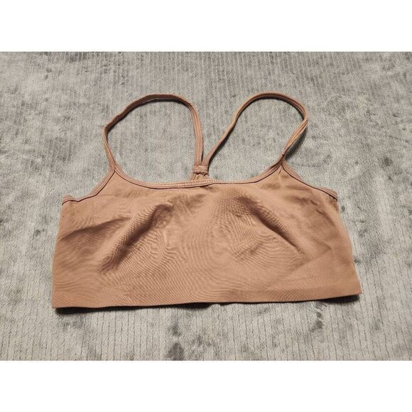 Auden Size S Tan Unlined Racerback Bralette - Picture 1 of 3